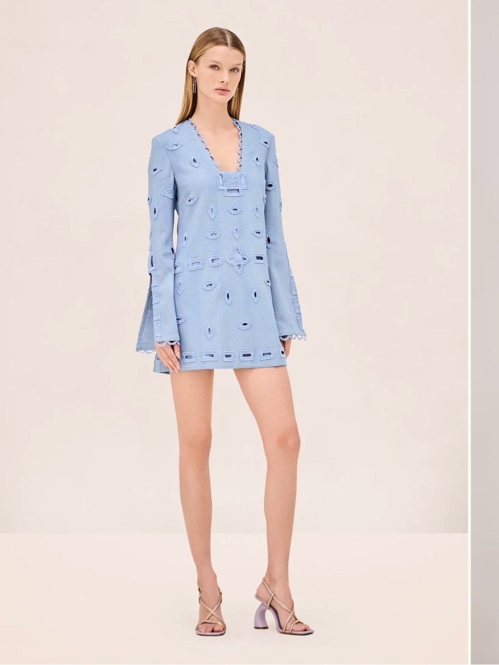 ALEXIS EMBROIDERED MINI DRESS NEW